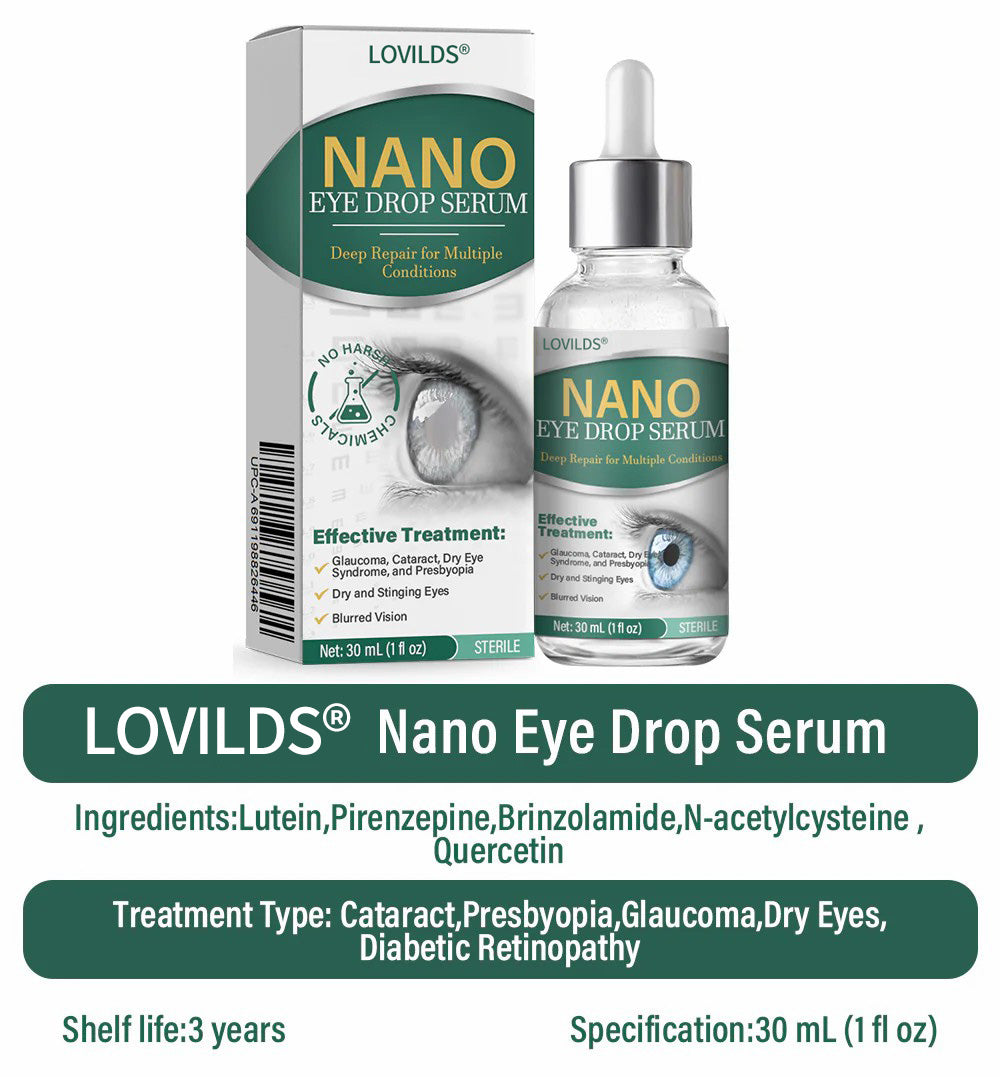 👩⚕️LOVILDS® Nano Eye Drops Serum ✅FDA Approved(Suitable for presbyopia, dry eye syndrome, glaucoma, and cataracts) 🌷