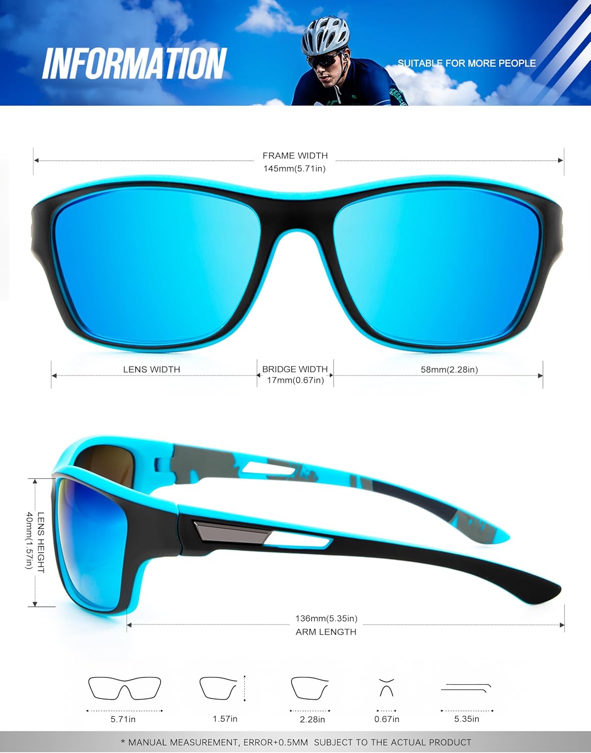 ⏰50%Off 3 Days To Go⏰2025 Men's Outdoor Sports Sunglasses with Anti-glare Polarized Lens