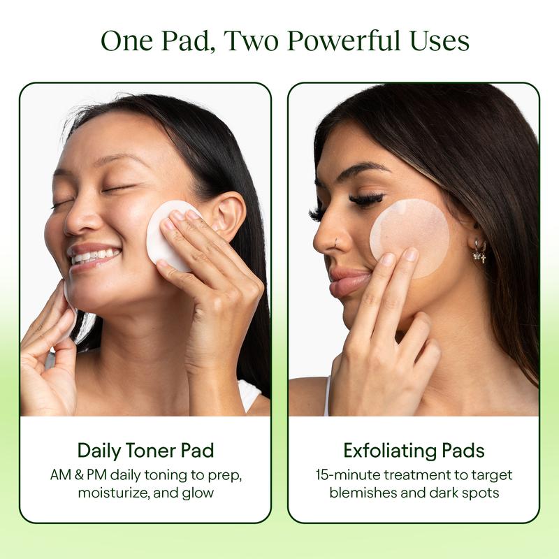 Korean Toner Pads: Snail Mucin, Centella & Niacinamide—Dark Spot + Wrinkle Care (100 ct)