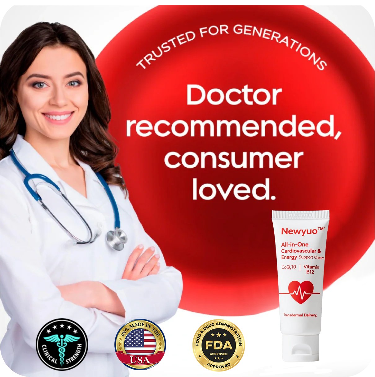 Newyuo™ All-in-One Cardiovascular & Energy Support Cream