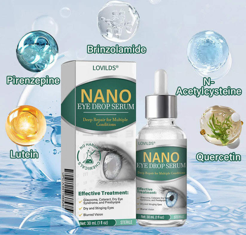 👩‍⚕️LOVILDS® Nano Eye Drops Serum ✅FDA Approved(Suitable for presbyopia, dry eye syndrome, glaucoma, and cataracts) 🌷